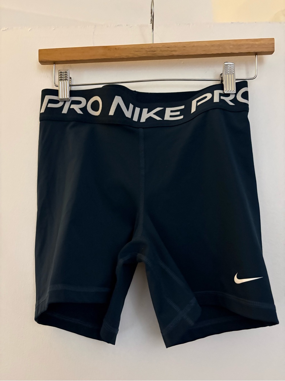 Nike Pro Compression Shorts with White Swoosh